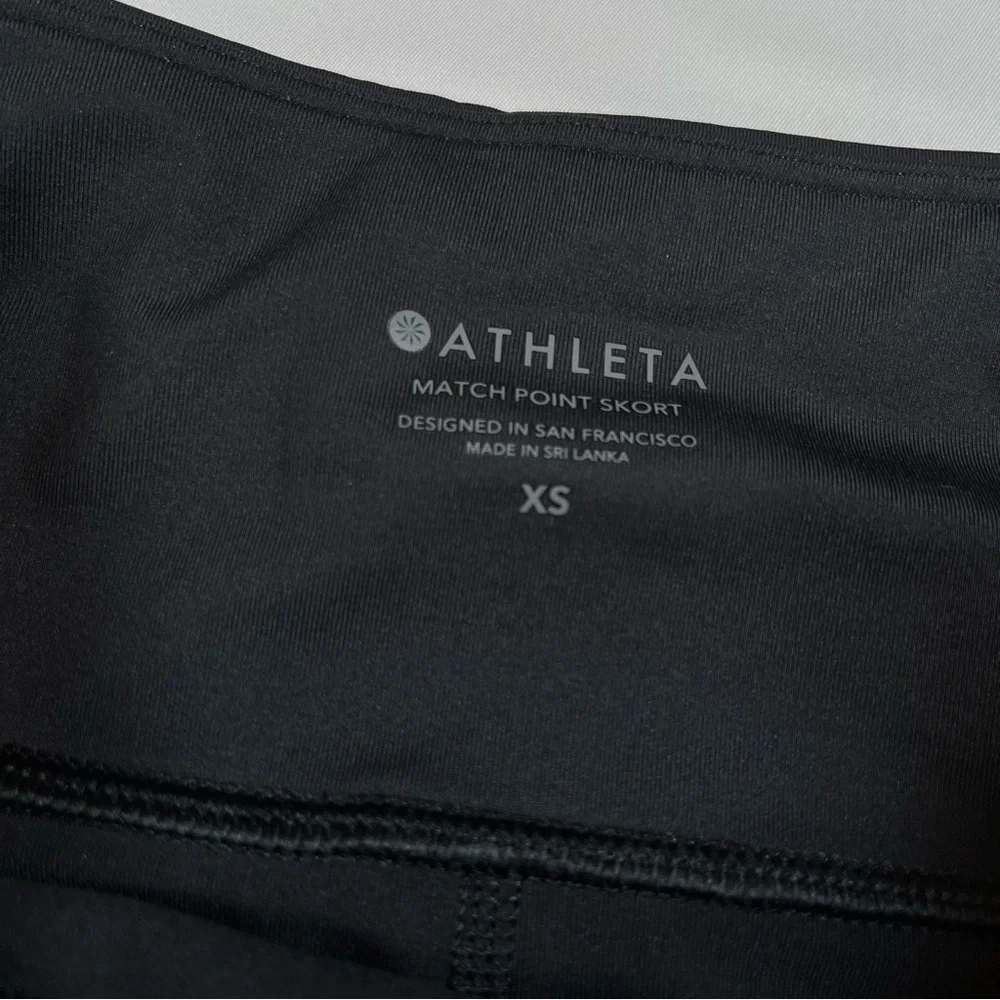 Athleta Match Point‎ Skort Womens Medium Black Tennis Golf XS